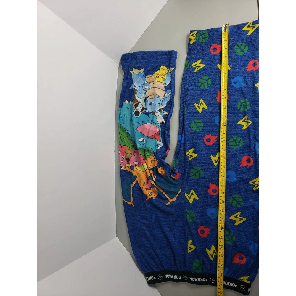 Pokémon Boys Pajama Pants XL (14/16) Blue All-Over Poké Ball ElementLounge Pants
